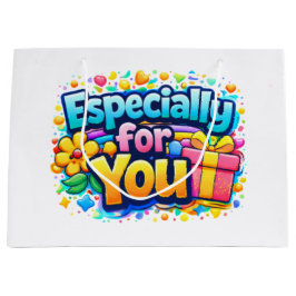Speziell für Dich – Süßes Blumen- & Geschenktasche Große Geschenktüte