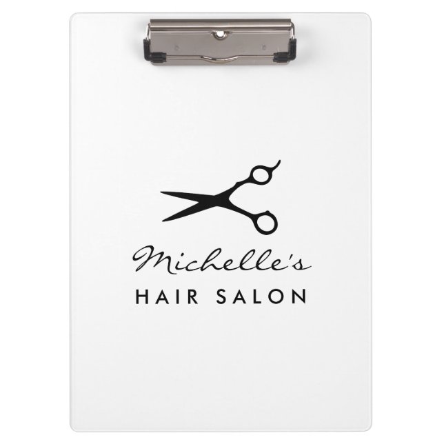 Speziell für Haarstyler konzipierte Sitzbänke Klemmbrett (Vorderseite)