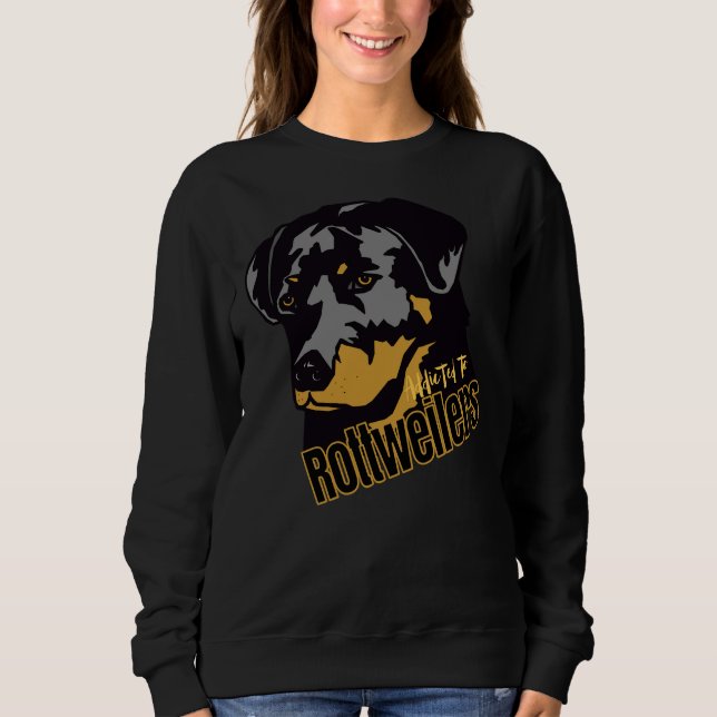 Speziell für Rottweiler bestimmt Sweatshirt (Vorderseite)