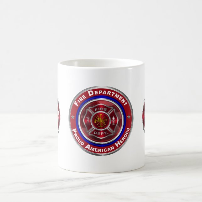 Speziell konzipierte Feuerwehr Kaffeetasse (Mittel)