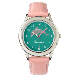 Spezielle Aqua- und Rosa-Girls beobachten mit nied Armbanduhr