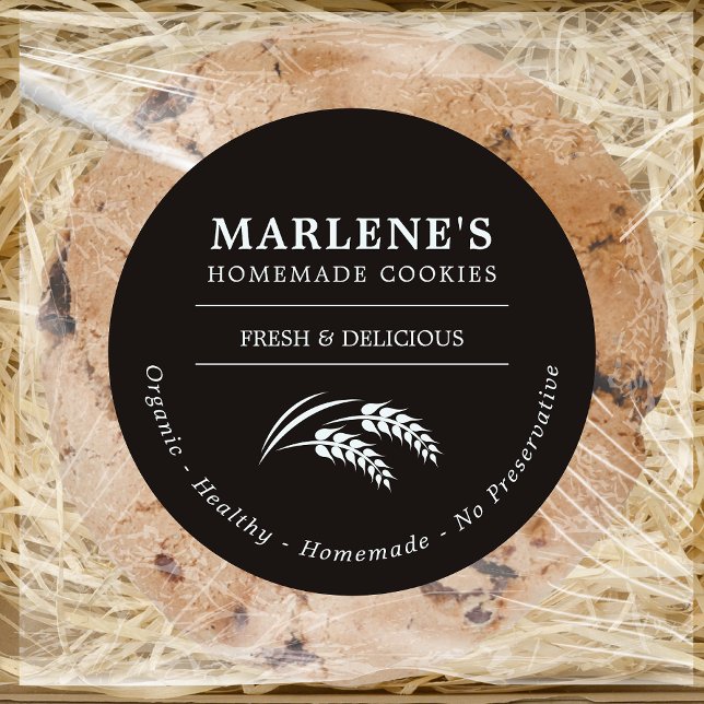 Spezielle Bäckereien, hausgemachte Lebensmittel Kl Runder Aufkleber (Von Creator hochgeladen)