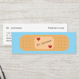 Spezielle Bandaid Patch medizinische Fachkräfte Mini Visitenkarte