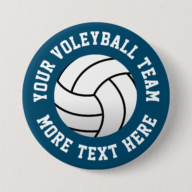 Spezielle Beachvolleyball-Mannschaftsknöpfe Button (Vorderseite)
