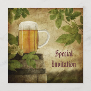 Spezielle Bier-Einladung Einladung