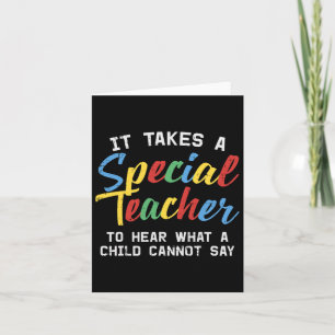 Spezielle Bildung Lehrer Niedlich Autismus Bewusst Karte