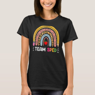 Spezielle Bildung Lehrer Sped Crew Boho Rainbow L T-Shirt