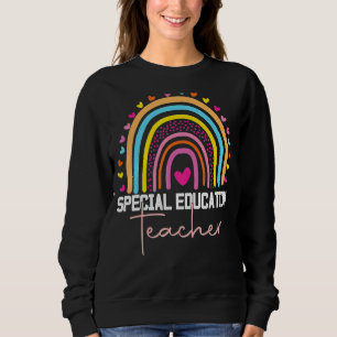 Spezielle Bildung Lehrerin Sped Ed Sped Leopard Ra Sweatshirt