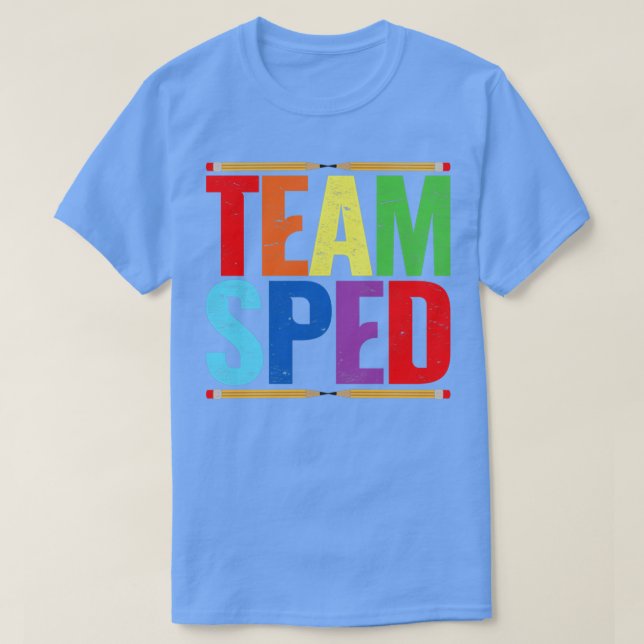 Spezielle Bildung Lehrerteam Sped T-Shirt (Design vorne)