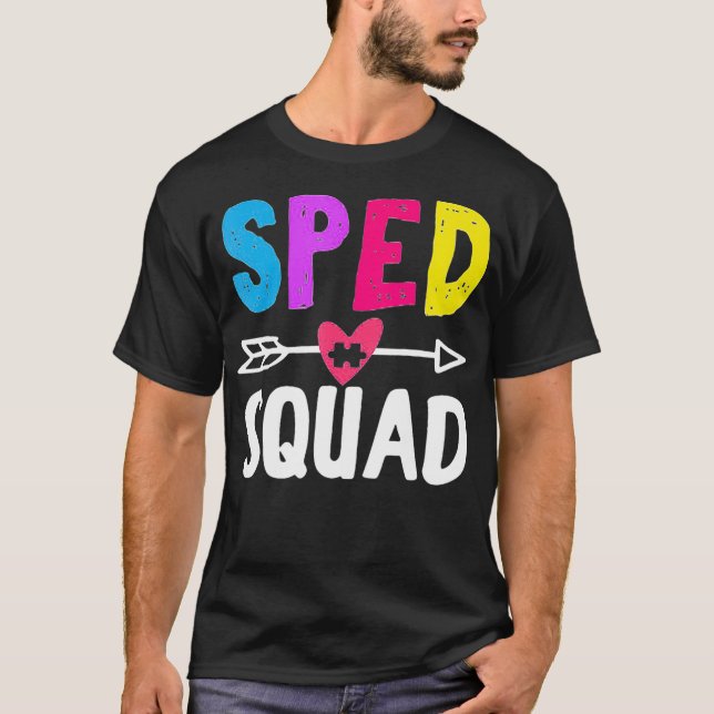 Spezielle Bildung SPED Team Squad  T-Shirt (Vorderseite)