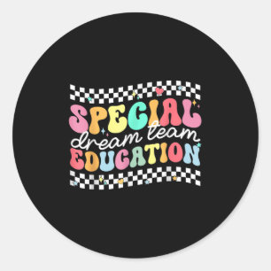 Spezielle Bildung Squad Dream Team Sped Teacher Ki Runder Aufkleber