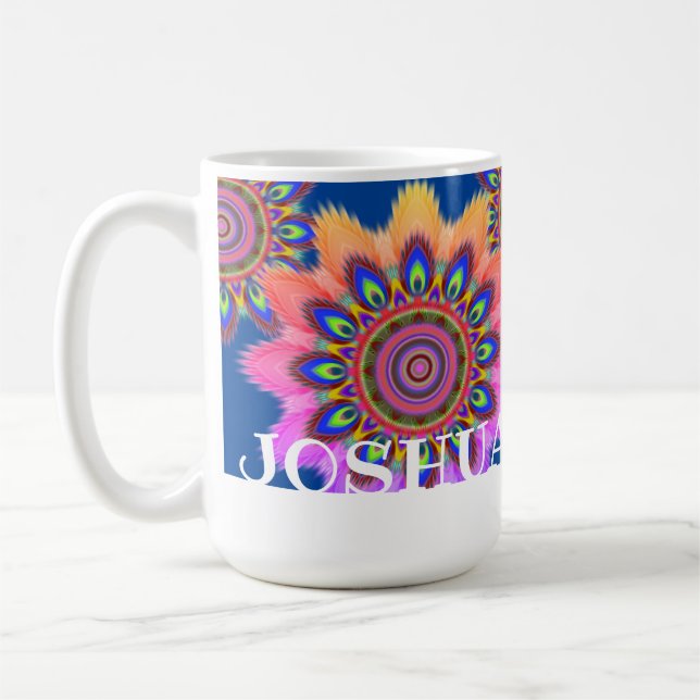Spezielle BOHO Kaffee Tasse Mandala Muster (Links)