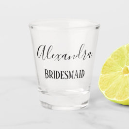 Spezielle Bridesmaid Keepake Schnapsglas