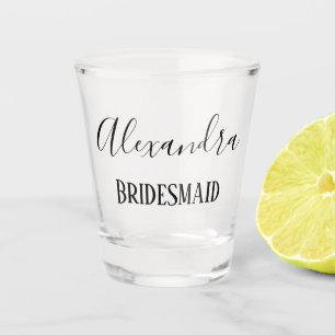 Spezielle Bridesmaid Keepake Schnapsglas