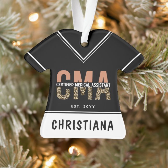 Spezielle CMA zertifizierte medizinische Assistenz Ornament (Baum)