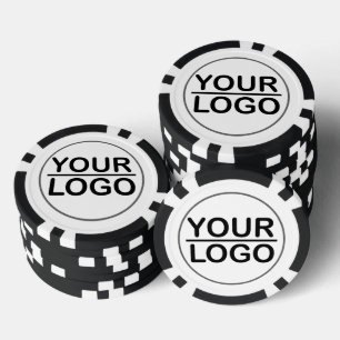 Spezielle, doppelseitige Poker-Chips mit Logo Pokerchips