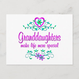 Spezielle Enkeltochter Postkarte