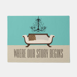 Spezielle Familienunterkunft Fußmatte