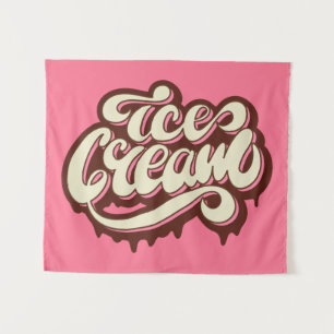 Spezielle Farbe Eiscreme Wandteppich