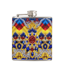 Spezielle Flasche mit rumänischem Farbdesign Flachmann