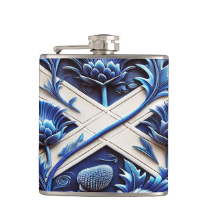 Spezielle Flasche mit Scottish Thistles Design Flachmann