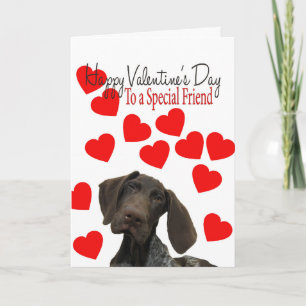 Spezielle Freundglanz Grizzy Valentine Puppy-Liebe Feiertagskarte