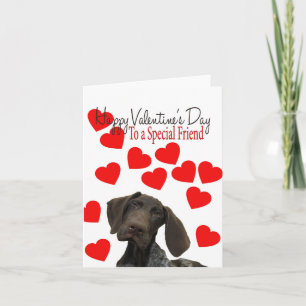Spezielle Freundglanz Grizzy Valentine Puppy-Liebe Feiertagskarte