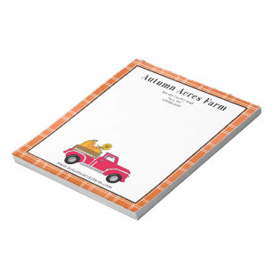 Spezielle Herbstfallfarm Notizblock