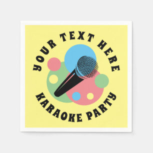 Spezielle Karaoke-Party-Servietten mit Audio-Logo Serviette