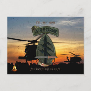 Spezielle Kräfte Grüne Berets Veteranen-Patch Postkarte