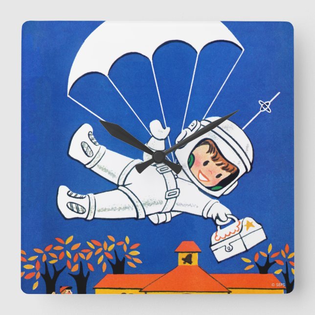 Spezielle Lieferung Quadratische Wanduhr (Vorderseite)