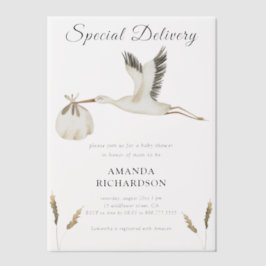 Spezielle Lieferung Wasserfarben Stork Baby Dusche