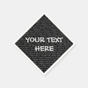 Spezielle medizinische Terminologie Napkins Serviette