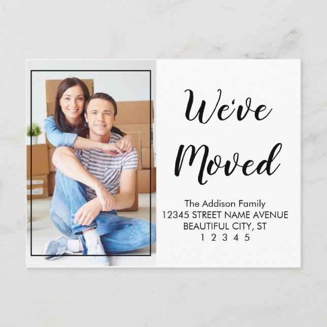 Spezielle moderne Niedliche Schwarzweißfotografie Postkarte (Vorderseite)