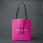 Spezielle Neonfarben und mit Monogramm Totbeutel<br><div class="desc">Speziell für die Taschen aus rosa und schwarzem Monogramm. Stilvolles mit Monogramm Design mit glamouröser Schriftzeichen für personalisierte Namen. Fügen Sie Ihren eigenen benutzerdefinierten Anfangsbuchstaben hinzu. Klassische Gastgeschenk Geschenkidee für schicke Hochzeit, extravaganten Geburtstag, Jubiläum, Bachelorette, Verlobung, Girl Wochenende, Brautparty, Heirat etc.. Individuell gestaltbare Hintergrundfarbe. Trendy Accessoires für Frauen und Mädchen....</div>