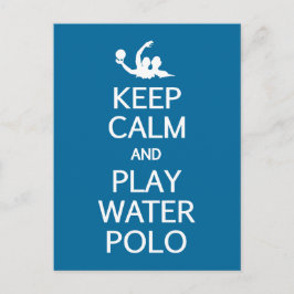 Spezielle Postkarte behalt Calm & Play Water Polo