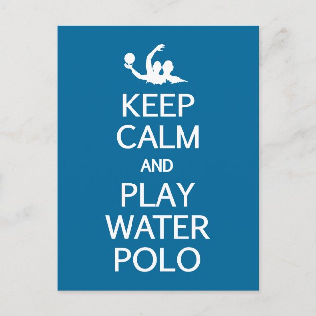 Spezielle Postkarte behalt Calm & Play Water Polo (Vorderseite)
