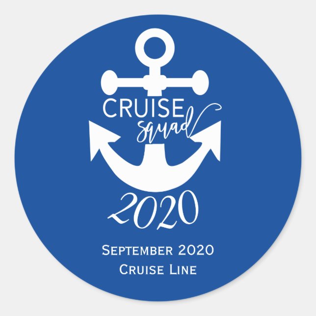 Spezielle Reise für Kreuzfahrtschiff-Familie Runder Aufkleber (Vorderseite)