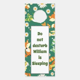 Spezielle Safari-Dschungelmuster Baby-Raccos grün Türanhänger