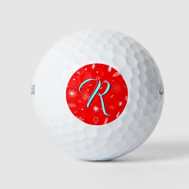 Spezielle Schneeflockengolfbälle Golfball (Vorderseite)