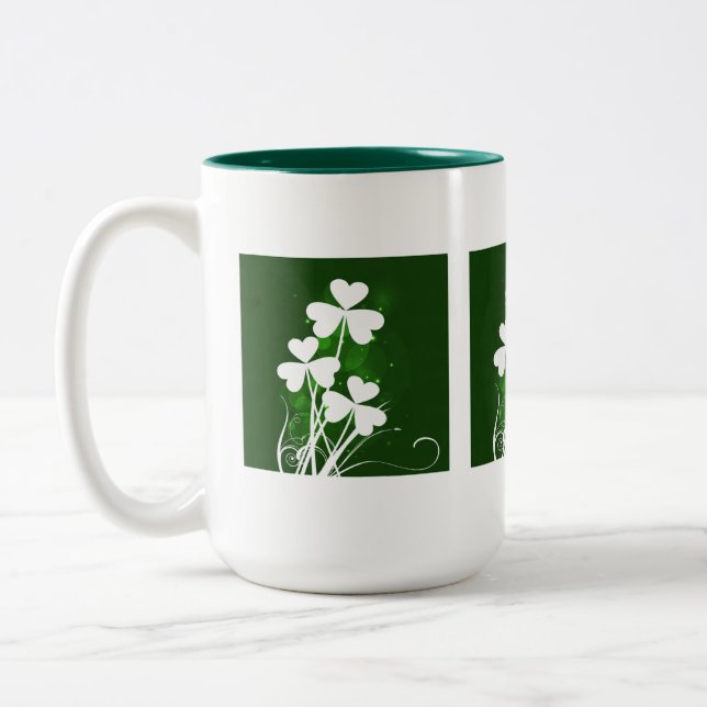 Spezielle St. Patrick's Day Coffee Tasse - 15 oz. (Links)