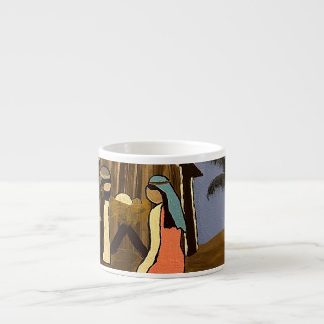 Spezielle Tasse "Baby Jesus, Mary und Joseph" (Vorderseite)