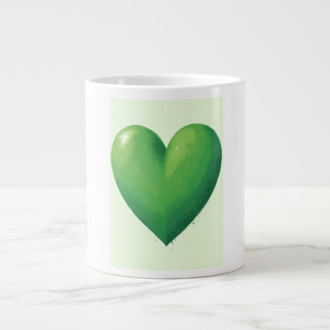 Spezielle Tasse, elegante Liebe Symbol Tea Cup Per Jumbo-Tasse (Vorderseite)
