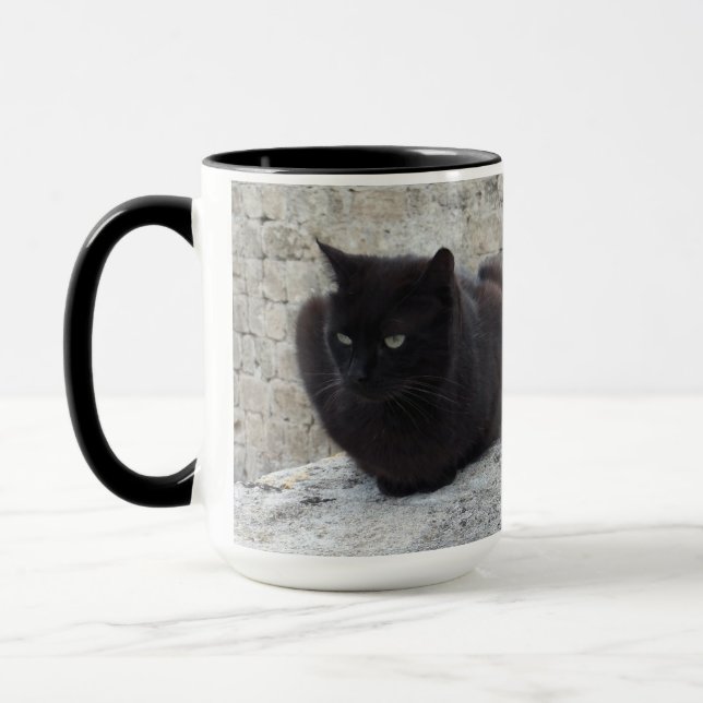 Spezielle Tasse für Black Cat - wählen Sie Stil &  (Links)