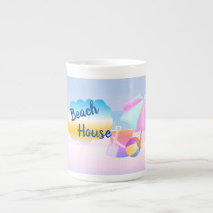 Spezielle Tasse für Blue and Pink Beach House