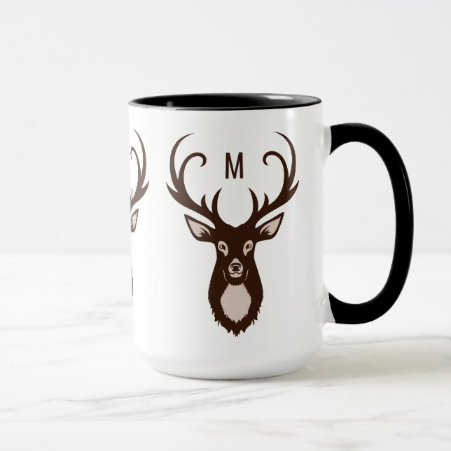 Spezielle Tasse für Ihr Monogramm (Rechts)