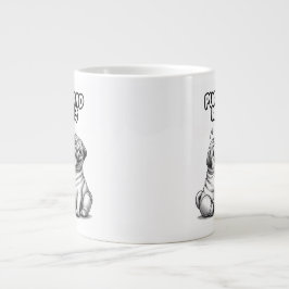 Spezielle Tasse mit Mops und Küssen
