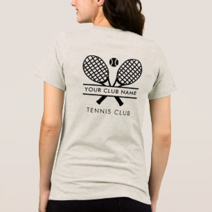 Spezielle Tennis Club Name Team Spieler Match Tri-Blend Shirt