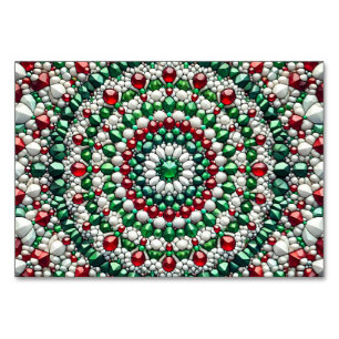 Spezielle Tischkarte mit italienischen Farben Tischnummer