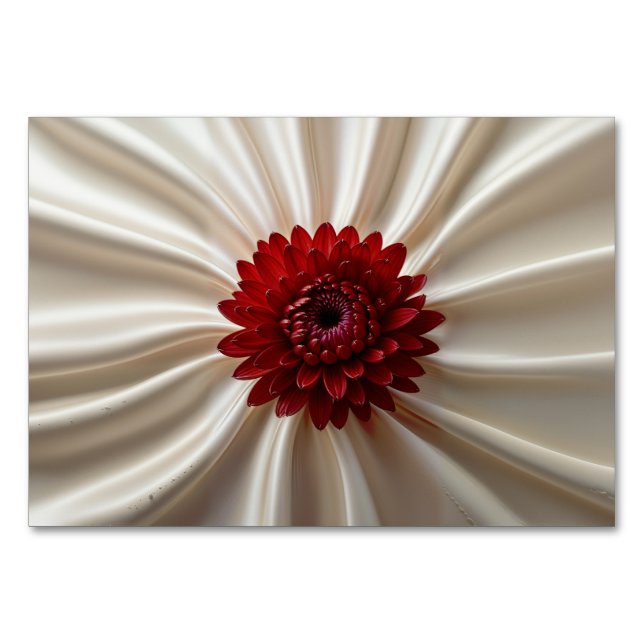 Spezielle Tischkarte mit japanischen Farben Tischnummer (Vorderseite)